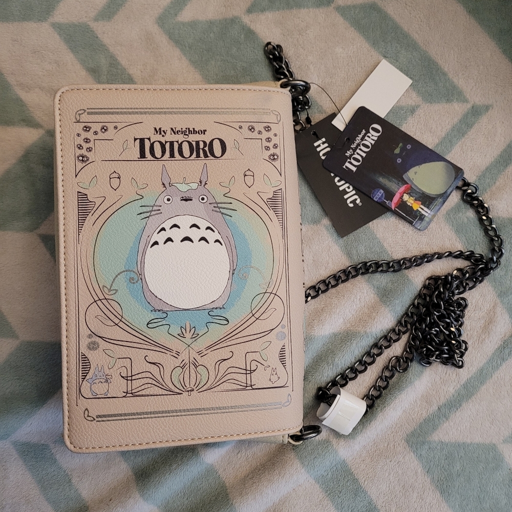 NWT Loungefly Studio Ghibli Totoro Grey crossbody purse